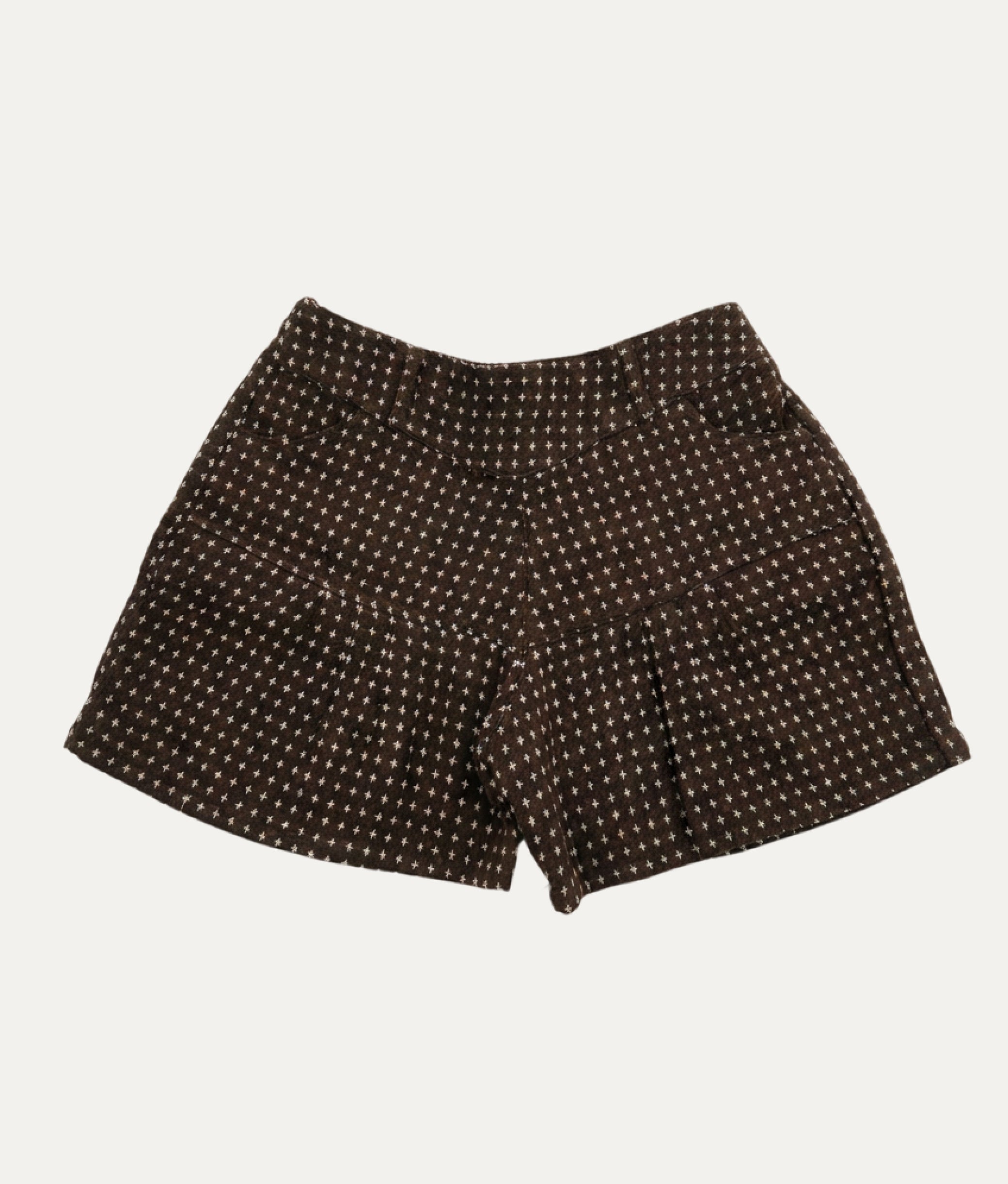 Little Cross Brown Shorts