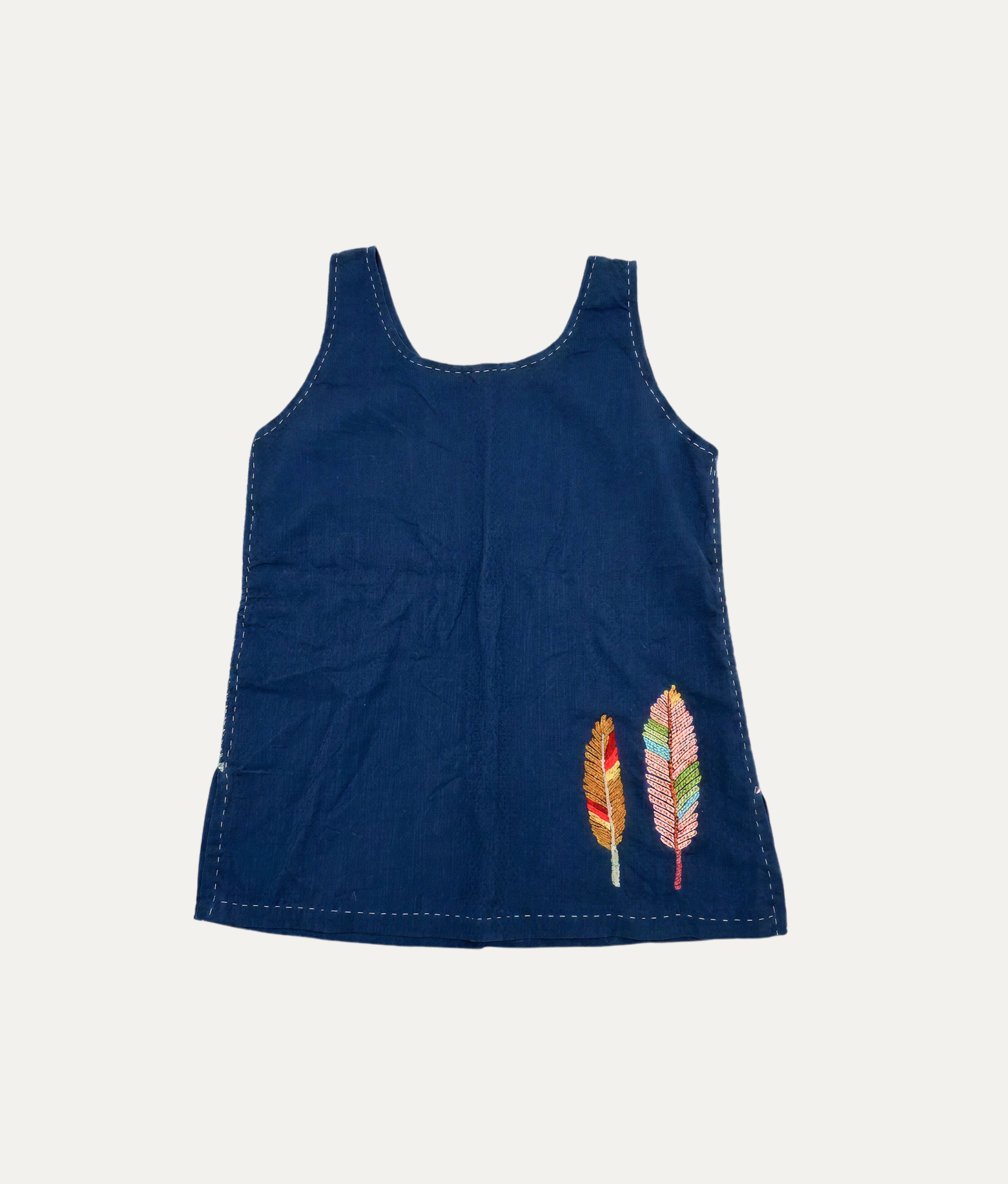 Little Feathers Indigo Top