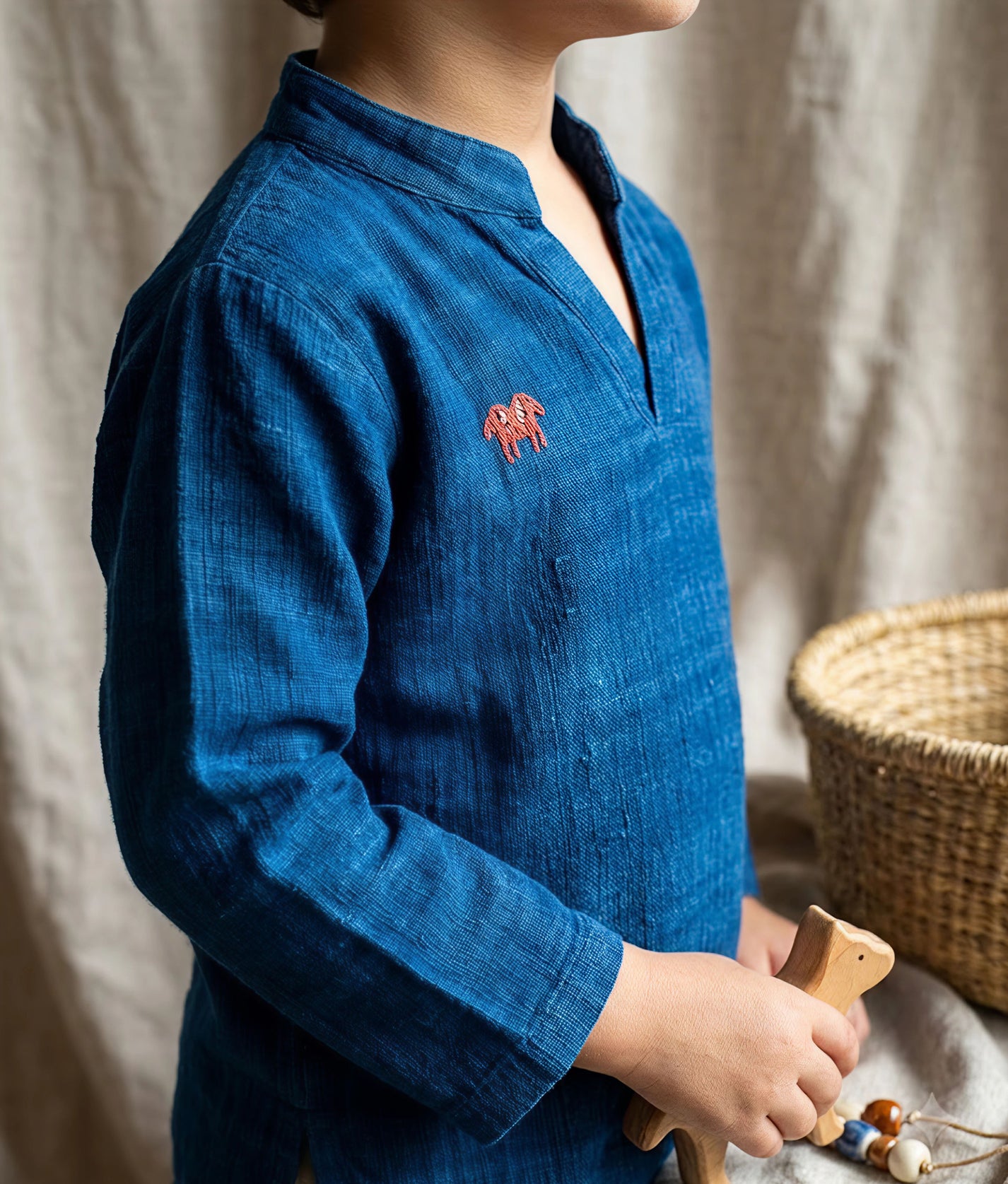 Little Friendly Spirit Indigo Tunic Top