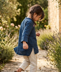 Little Giraffe Indigo Tunic Top