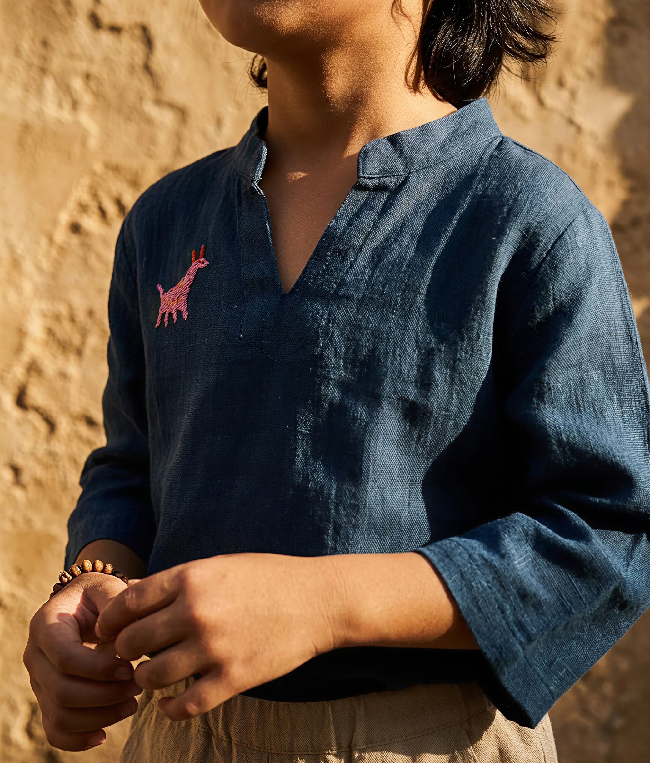 Little Giraffe Indigo Tunic Top