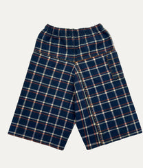 Little Plaid Indigo Pants