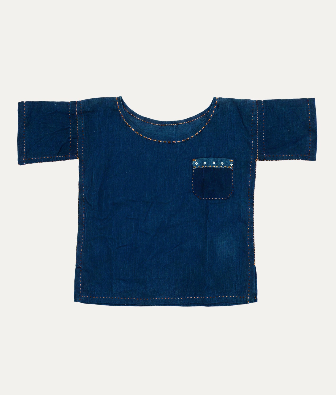 Little Pocket Indigo Tee