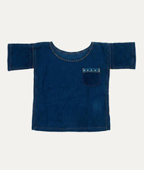 Little Pocket Indigo Tee