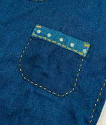 Little Pocket Indigo Tee