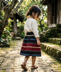 Little Stripped Black Skirt