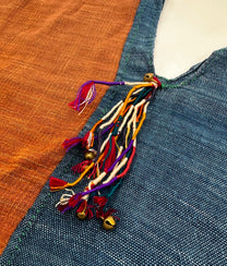 Little Tassle Brown Indigo Top