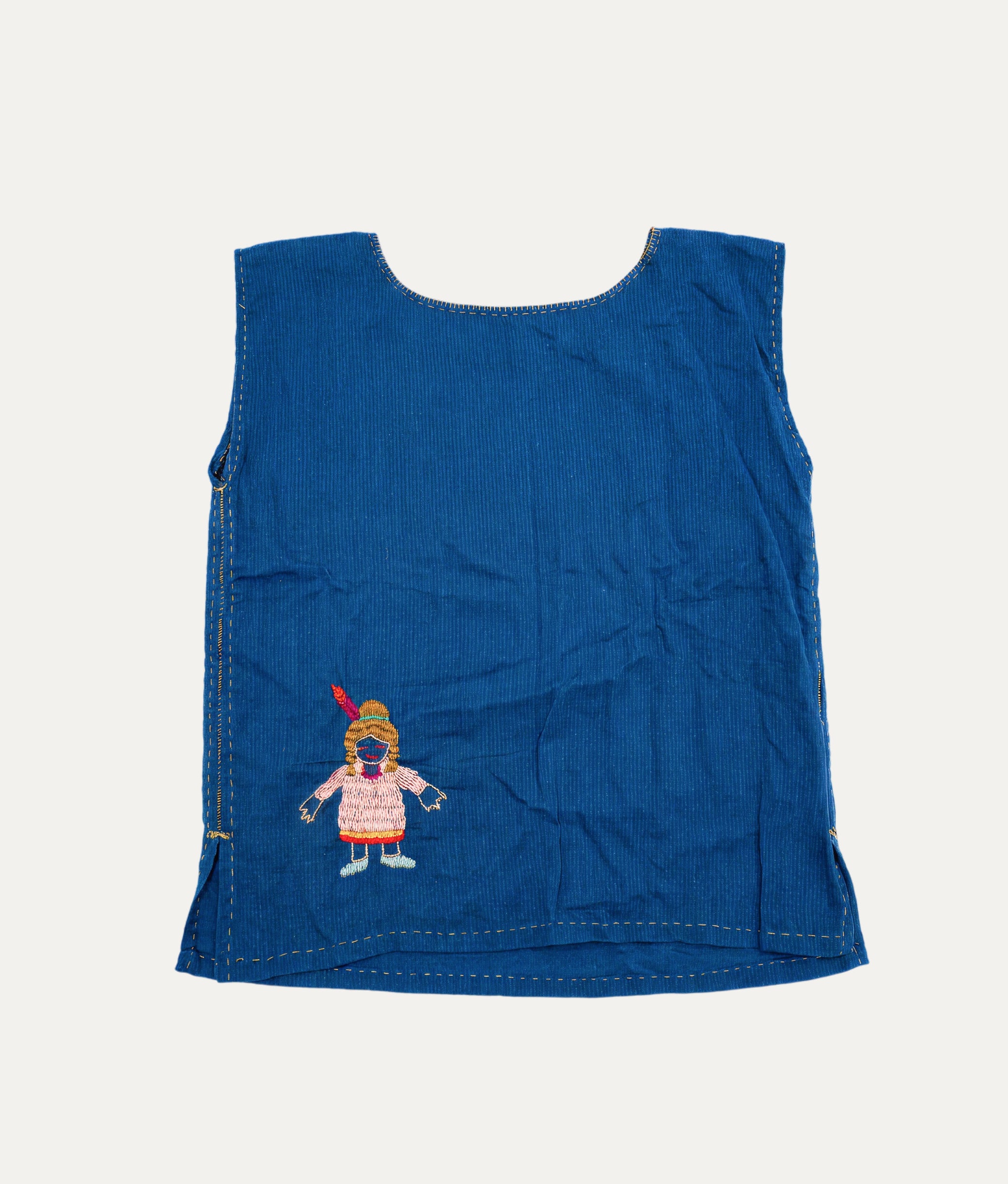 Little Wandering Girl Indigo Top