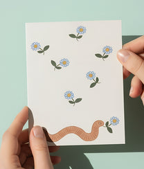 Little Worm Greeting Card