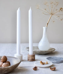 Brown Marble Candle Holder