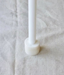 White Marble Candle Holder