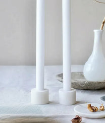 White Marble Candle Holder