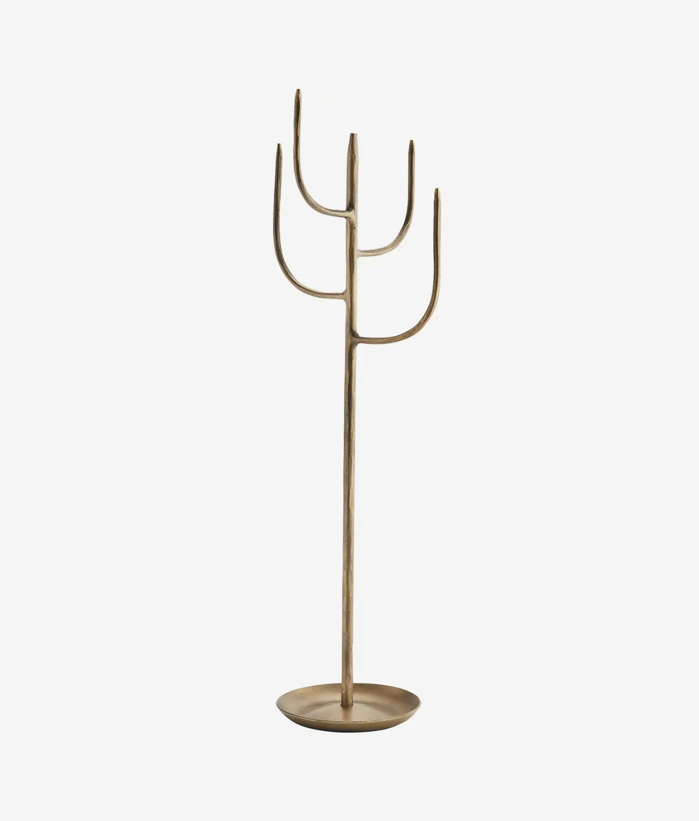 Matt Brass Hand Forged Jewellery Stand