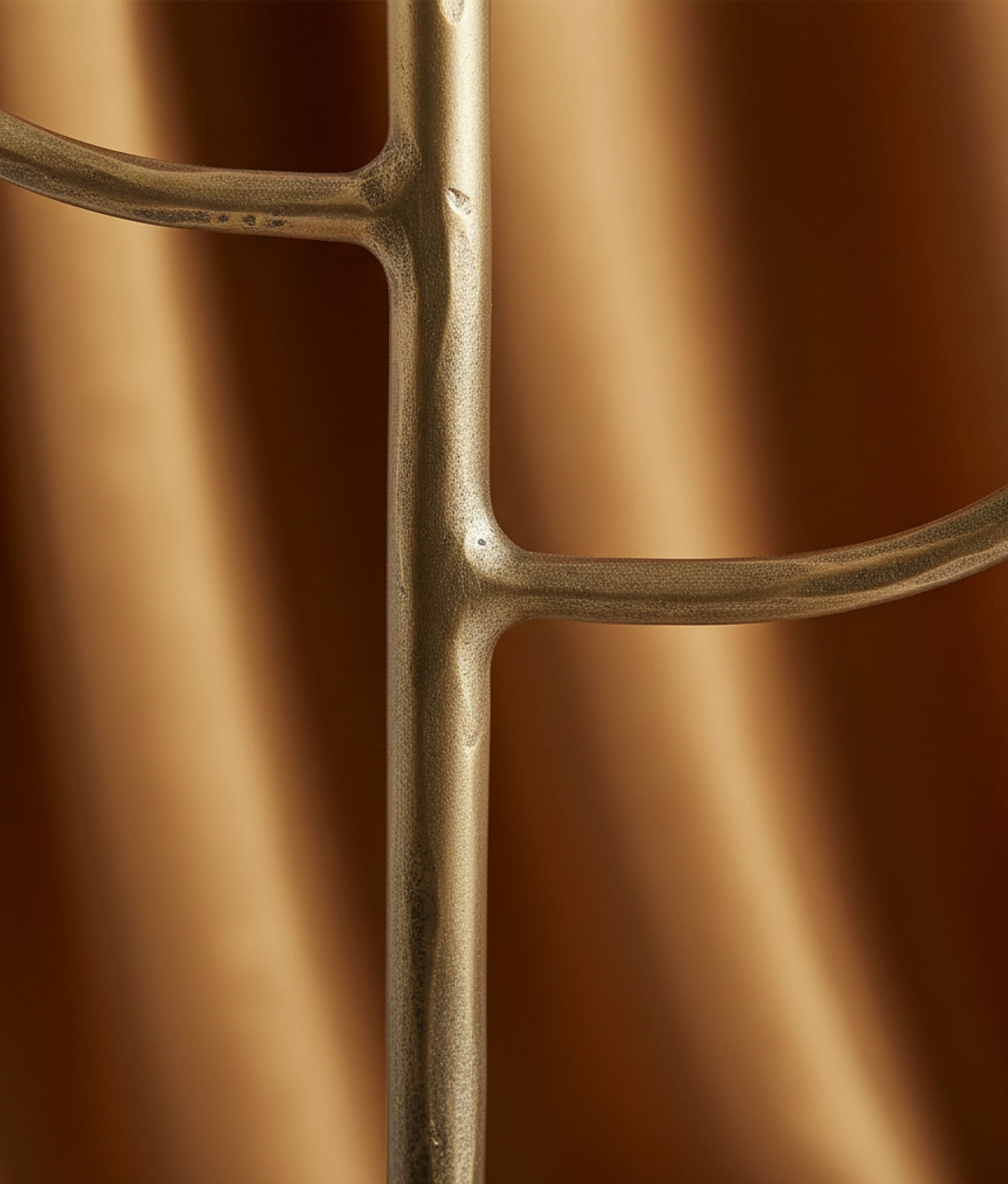 Matt Brass Hand Forged Jewellery Stand