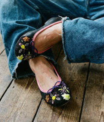 Queen Potnia Black Ballet Shoes