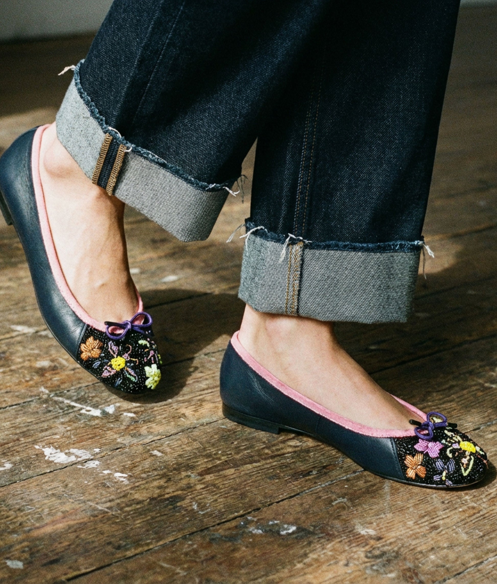 Queen Potnia Black Ballet Shoes