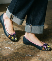 Queen Potnia Black Ballet Shoes