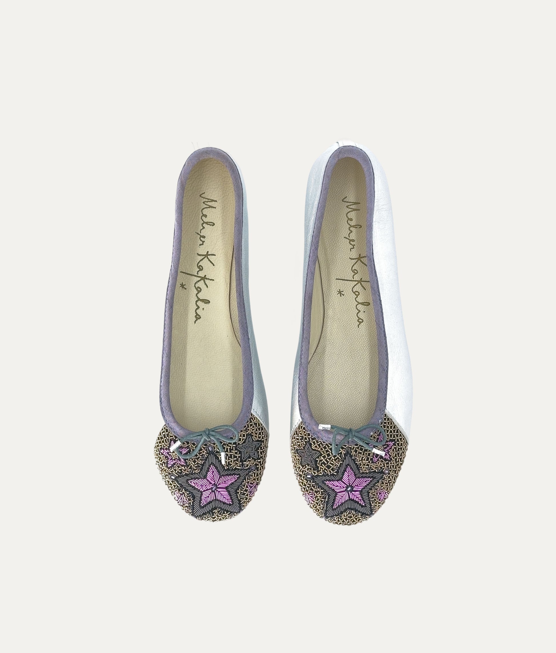Starry Night Lilac Ballet Shoes