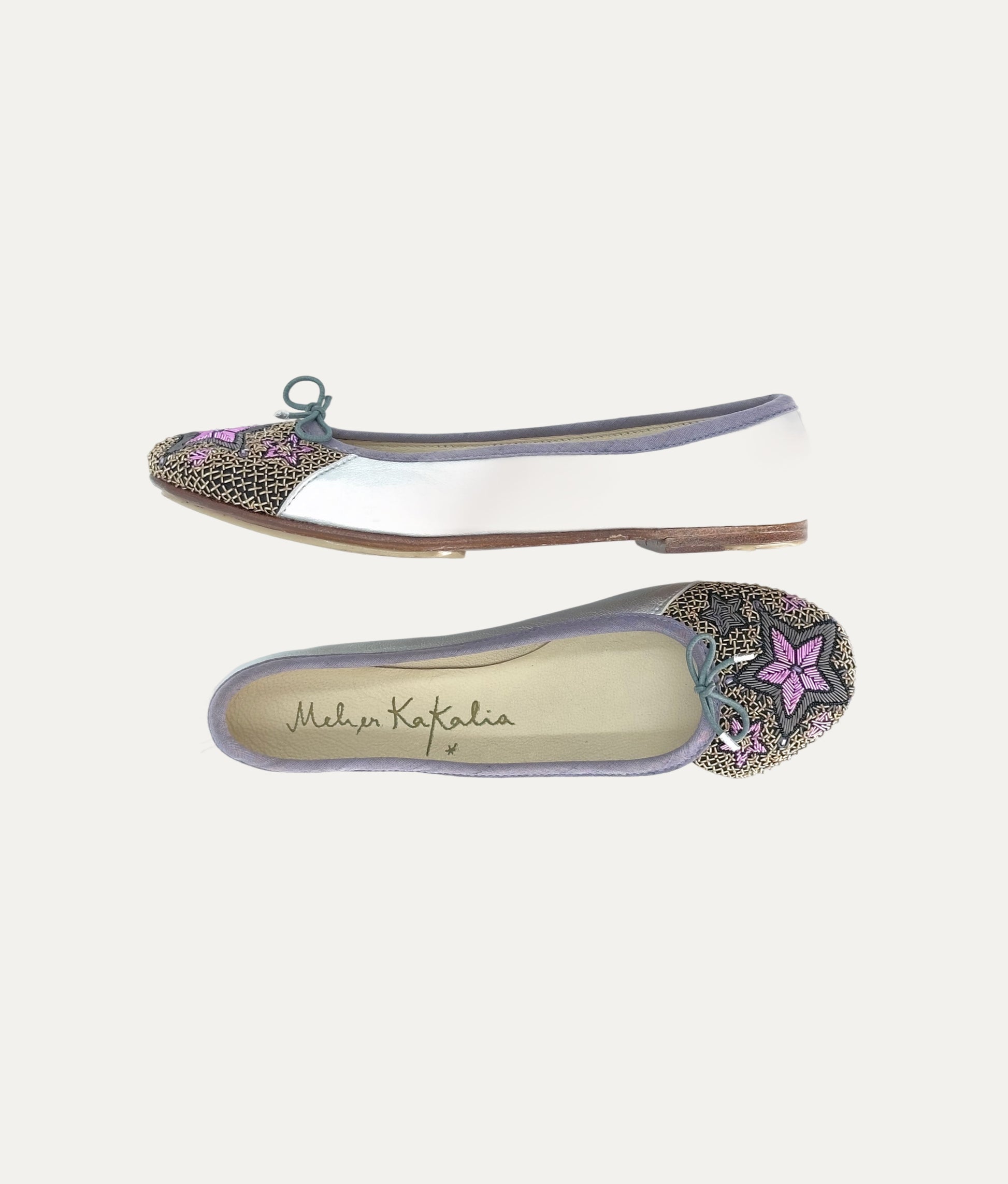 Starry Night Lilac Ballet Shoes