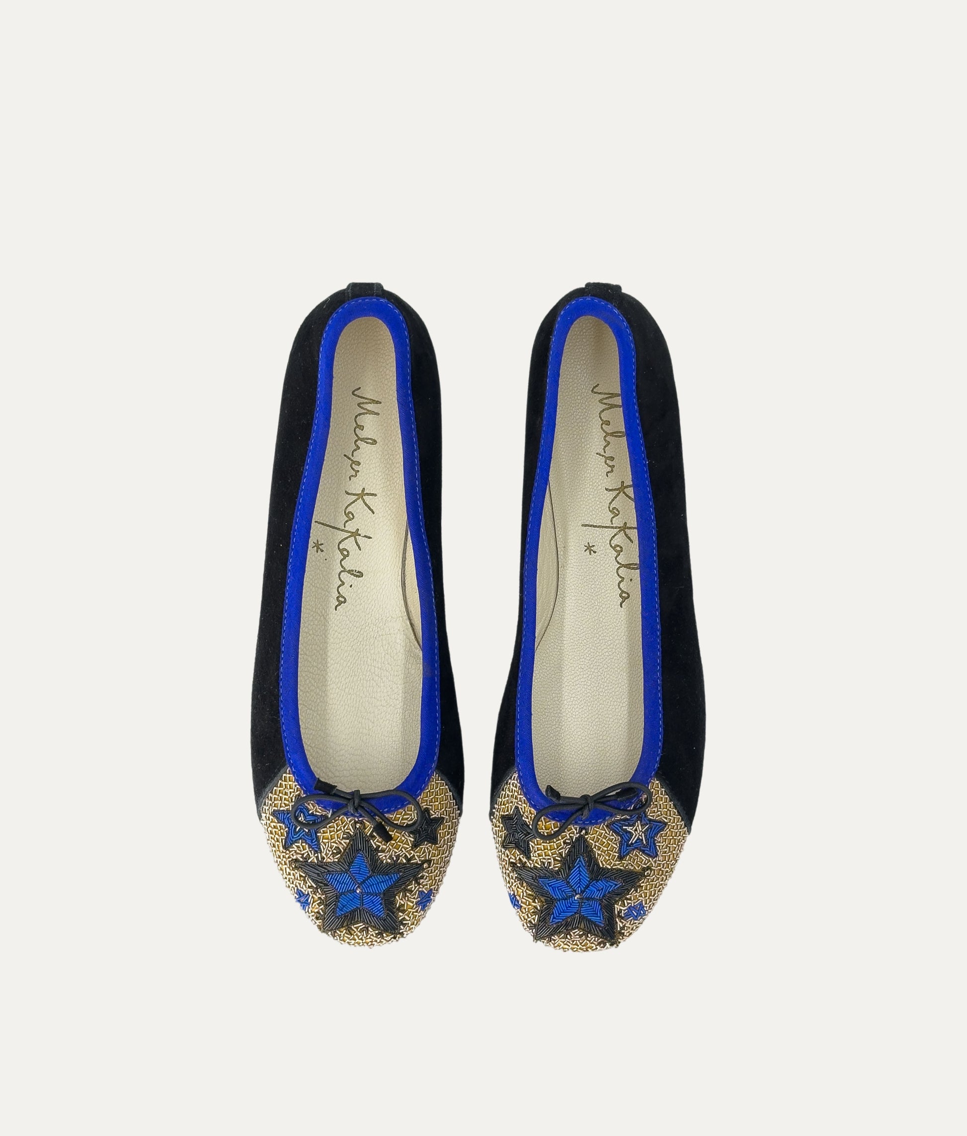 Starry Night Black Ballet Shoes
