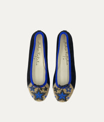 Starry Night Black Ballet Shoes