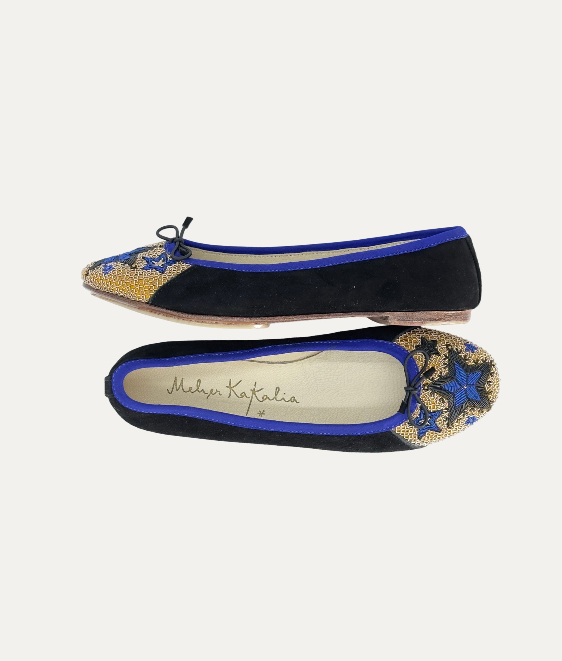 Starry Night Black Ballet Shoes