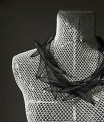 Black Mesh Necklace
