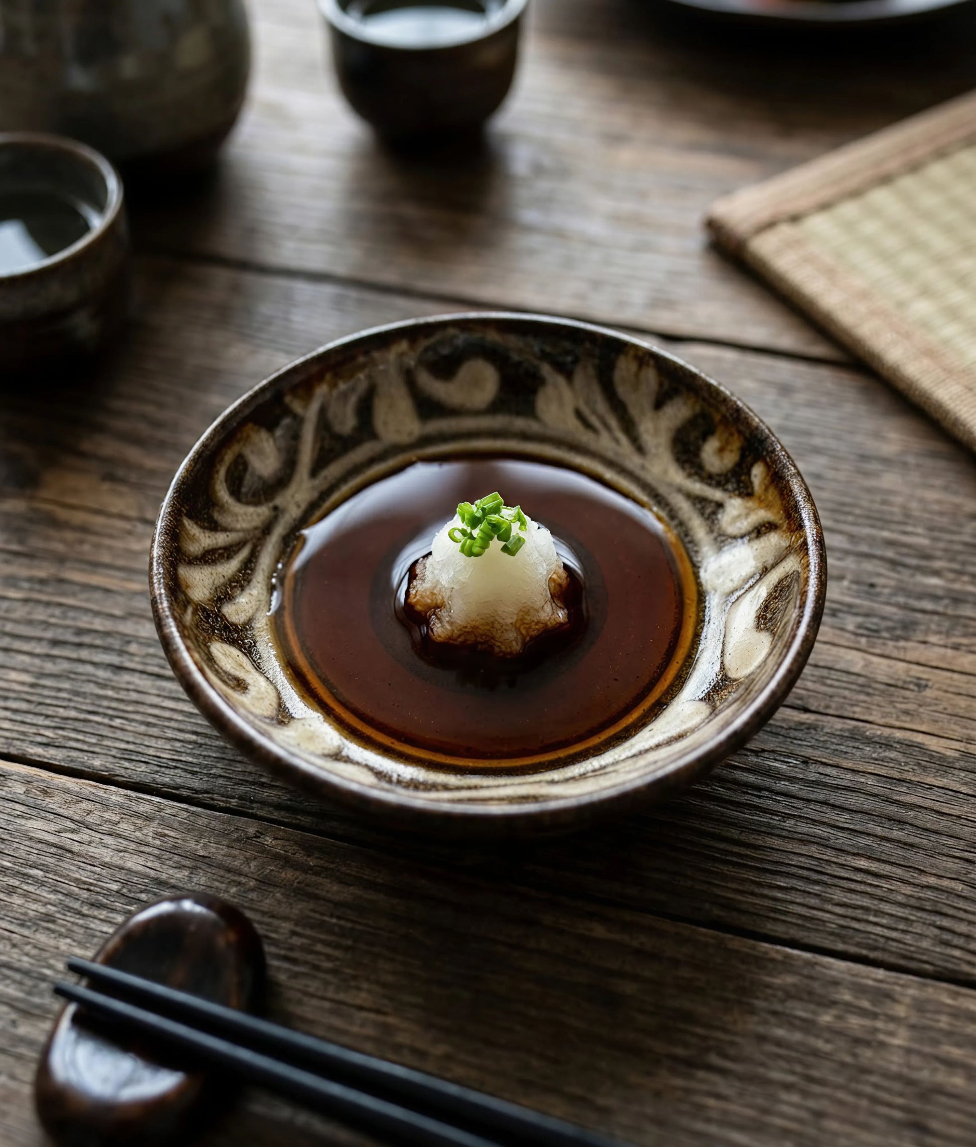 Midnight Floral Sauce Bowl