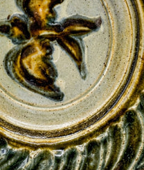 Midnight Swirl Bird Plate Blue