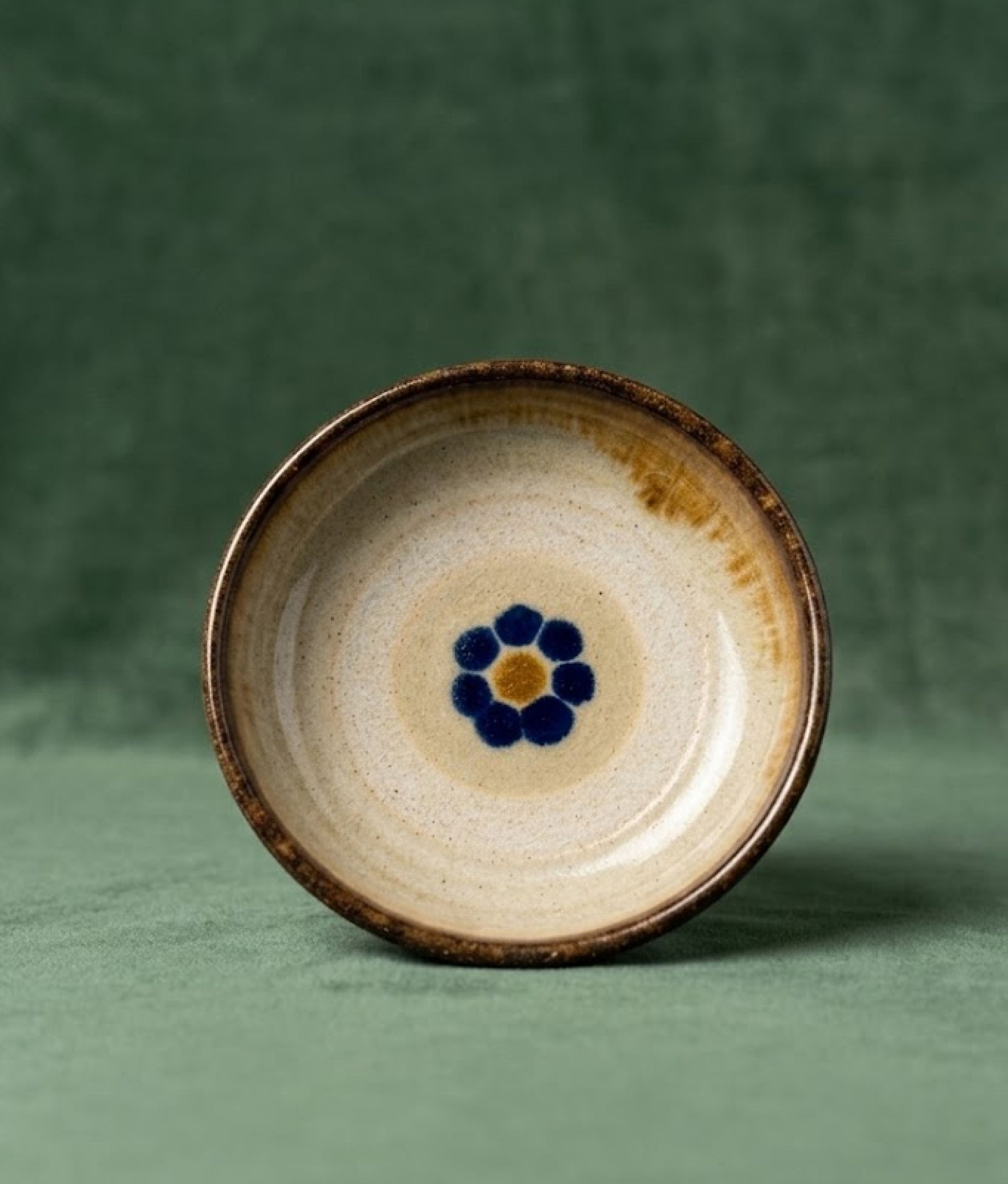 Midnight Blue Flower Sauce Bowl