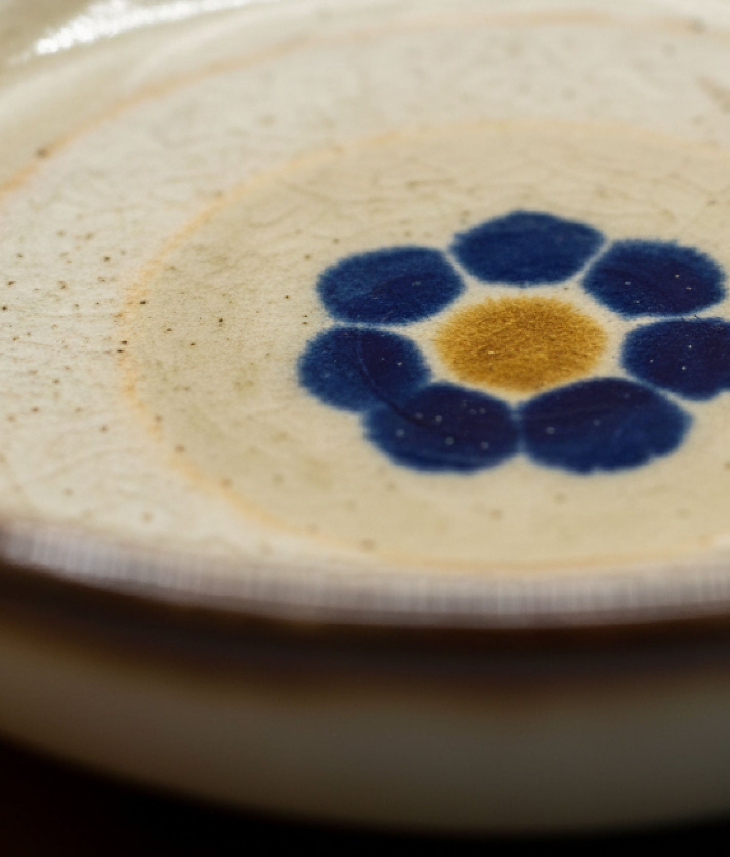 Midnight Blue Flower Sauce Bowl