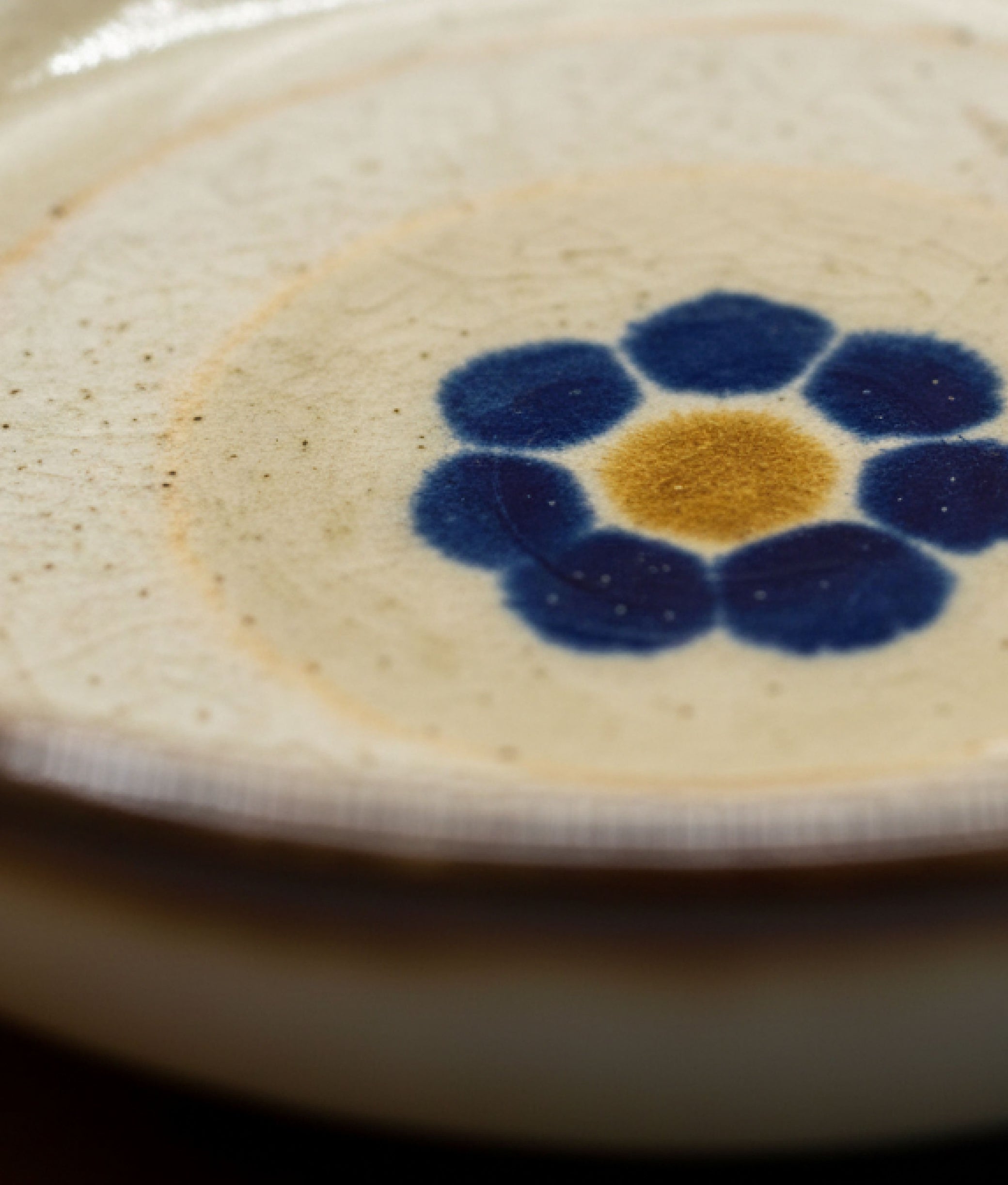 Midnight Blue Flower Sauce Bowl