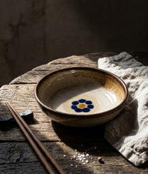 Midnight Blue Flower Sauce Bowl