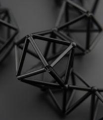 MINI DIAMONDS GLASS Black Necklace