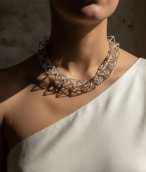 MINI DIAMONDS GLASS Transparent Necklace