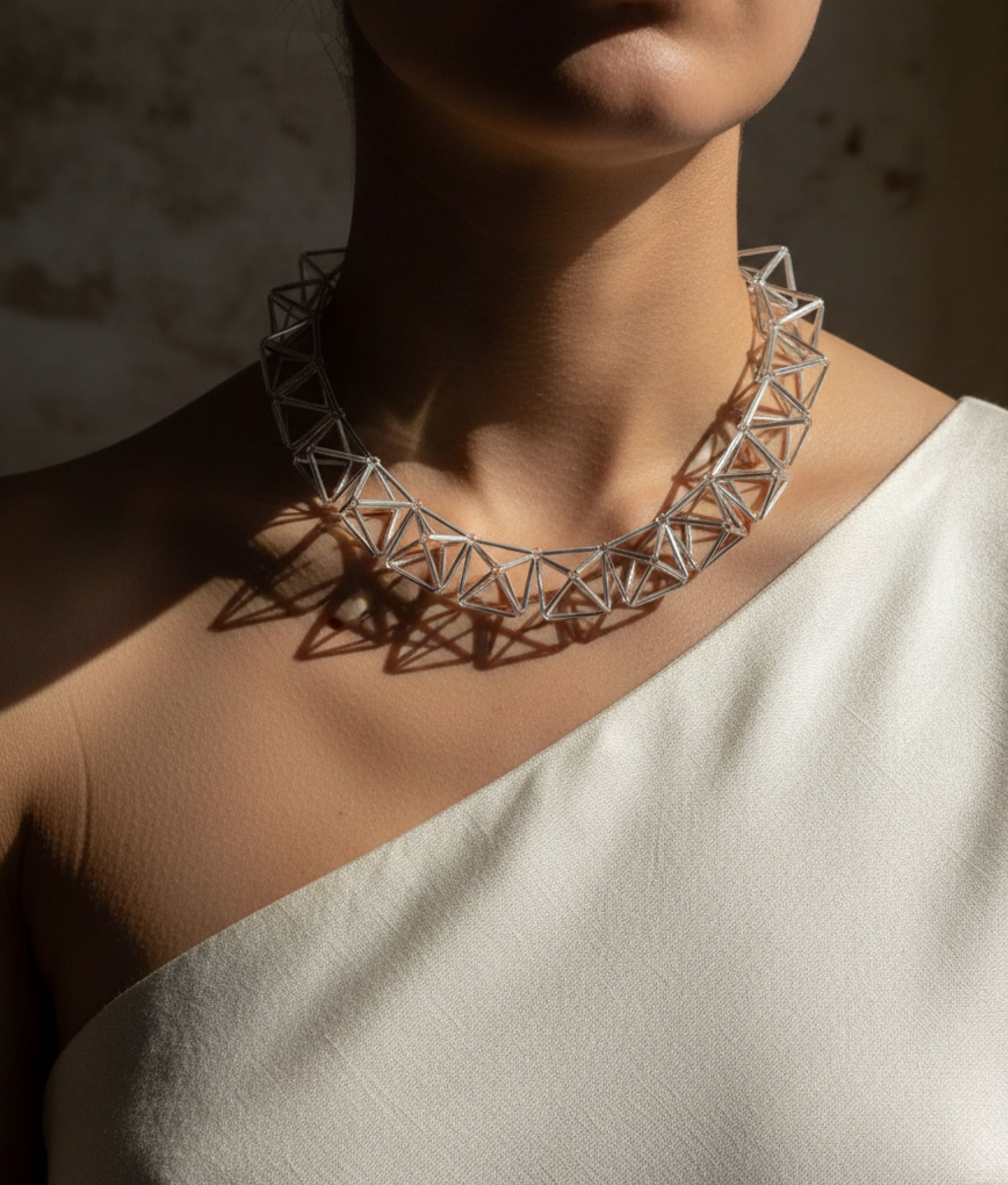 MINI DIAMONDS GLASS Transparent Necklace