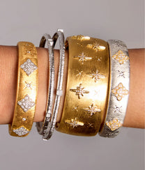 Mira Cuff Bracelet Silver
