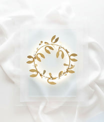 Mistletoe Brass Wreath