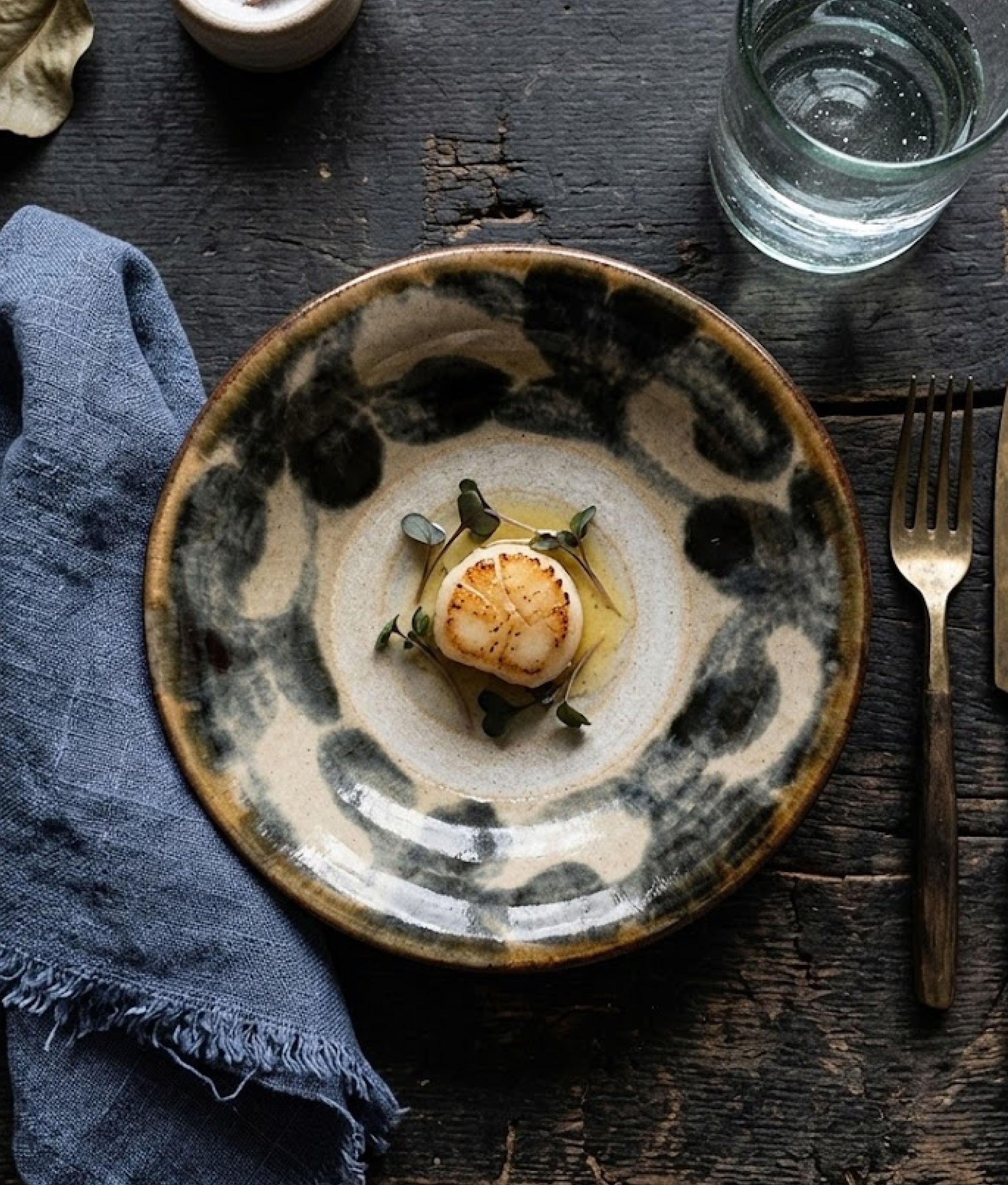 Moon Water Plate Blue