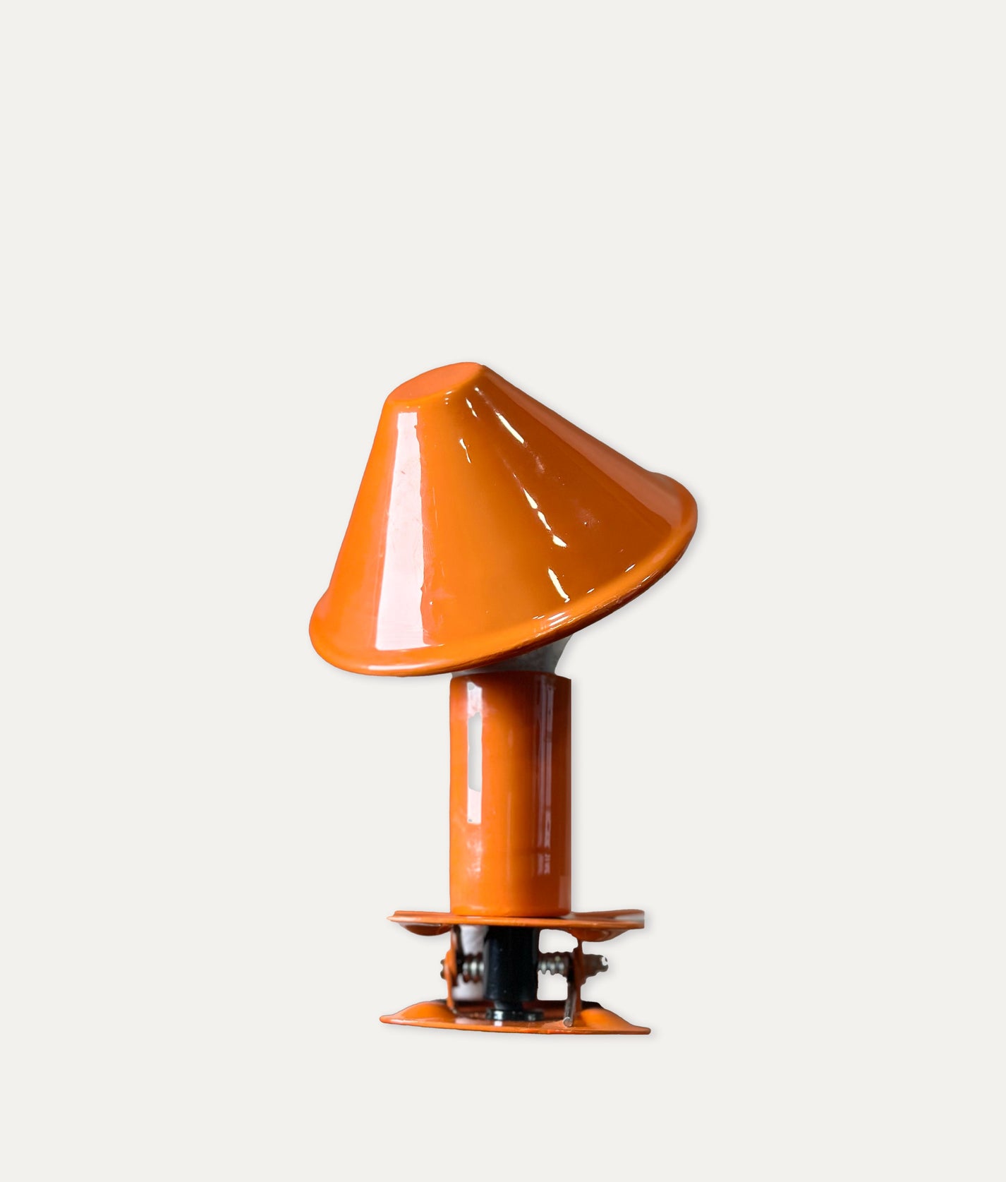 Orange Clip Mushroom Lamp