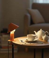 Orange Clip Mushroom Lamp
