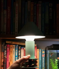 Celadon Clip Mushroom Lamp