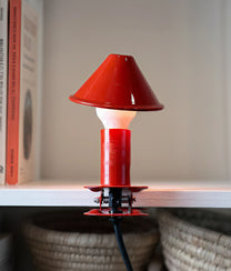 Red Clip Mushroom Lamp