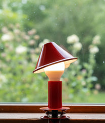 Red Clip Mushroom Lamp