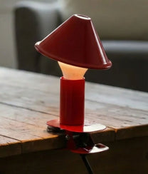 Red Clip Mushroom Lamp