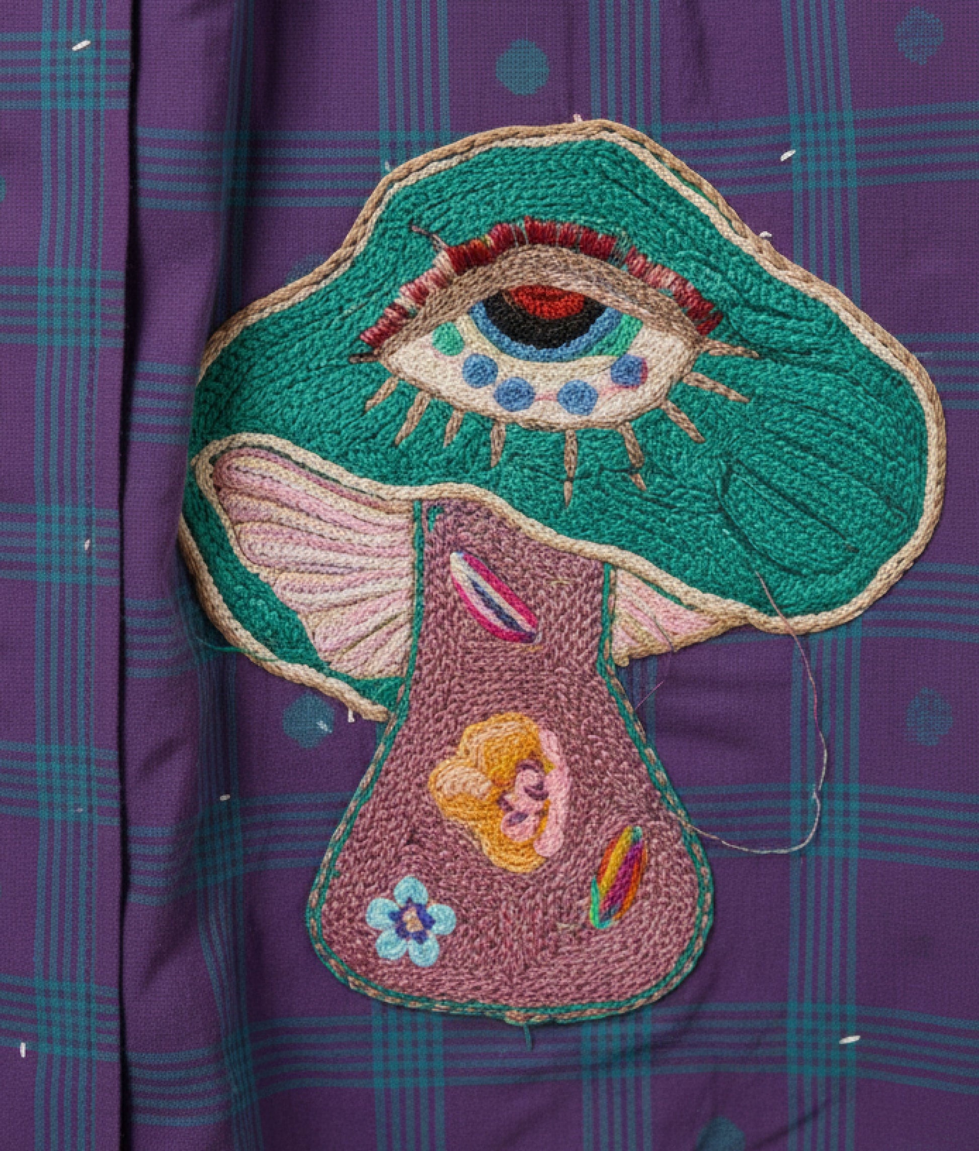 Mushroom Kimono Purple