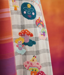 Mushroom Mania Pareo White Skirt
