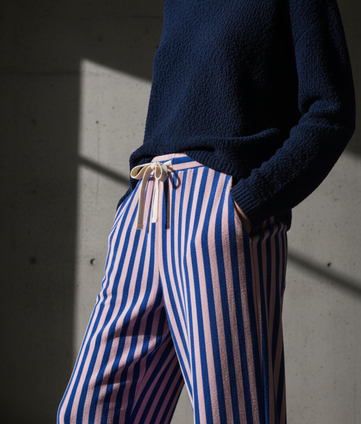 Dazzling Blue Rose Naram Pants