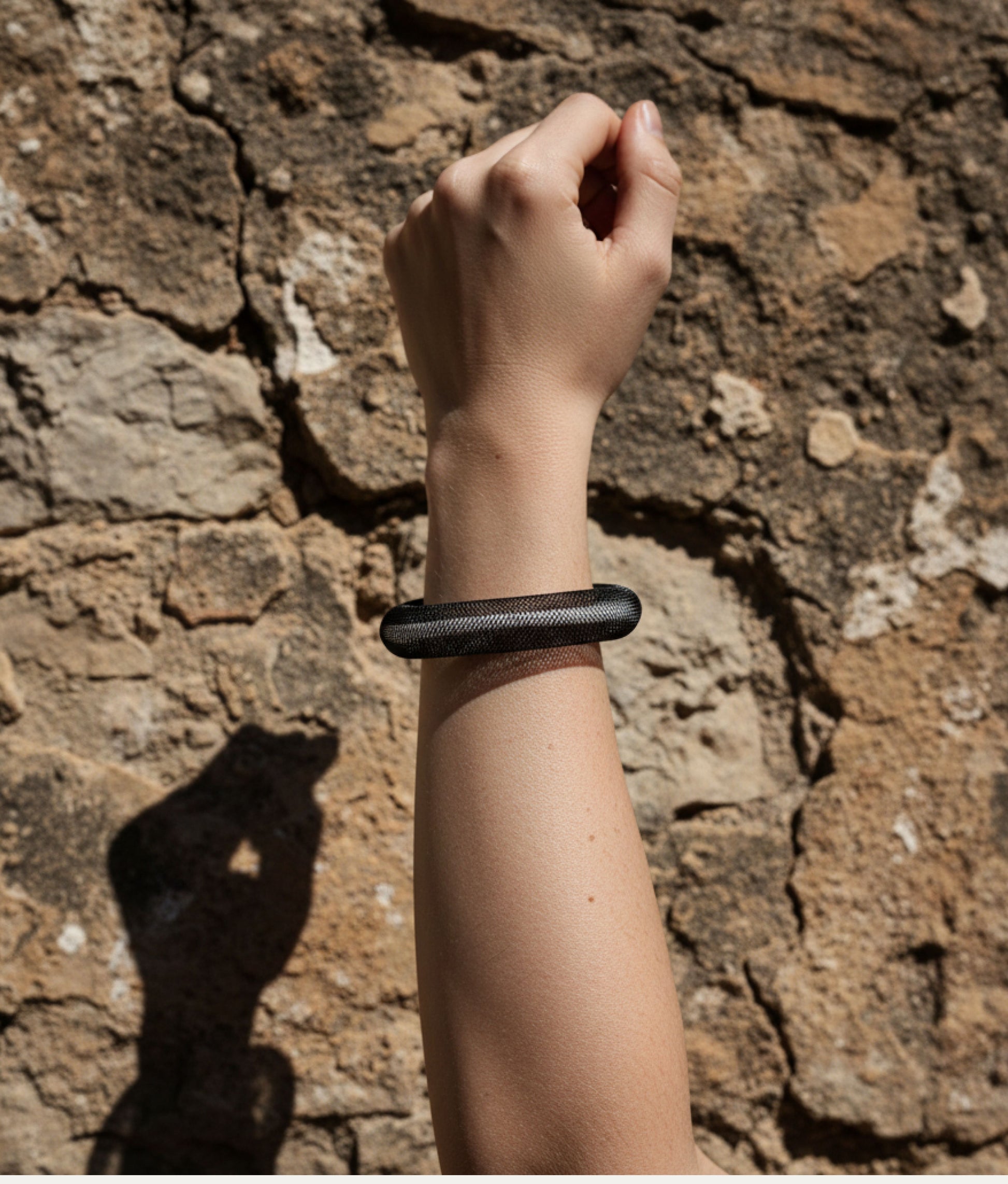 NEON PVC Black White Bracelet
