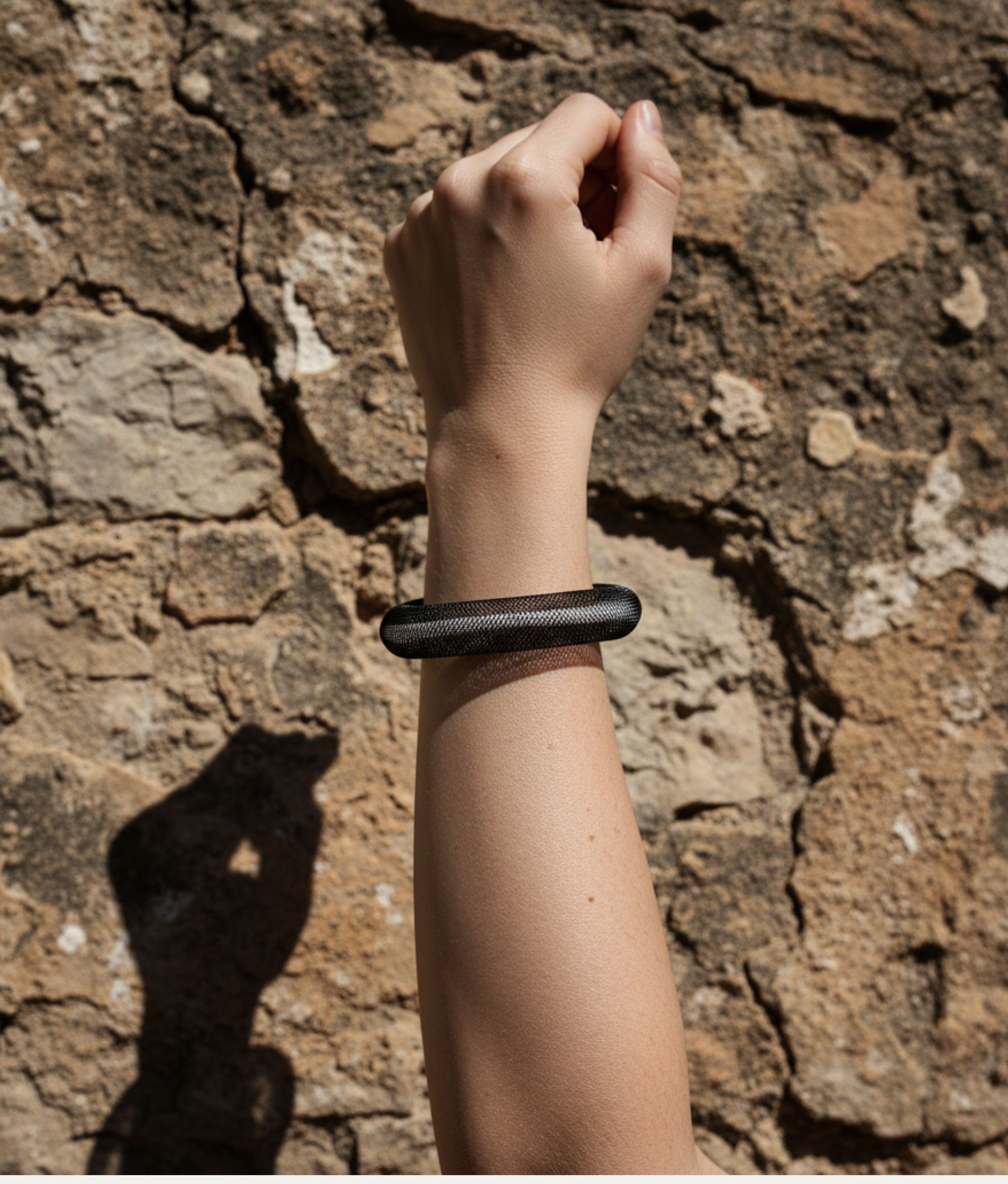NEON PVC Black White Bracelet